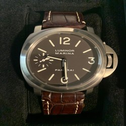 Panerai Luminor Marina Mens watch Unisex Manual winding Titanium PAM 00118