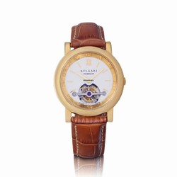 Bulgari Mens watch Unisex Manual winding Yellow gold AT 40 GL TB