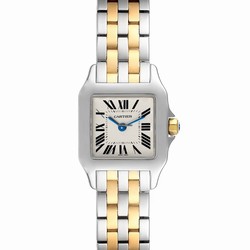 Cartier Santos Demoiselle Womens watch Quartz Gold Steel W25066Z6