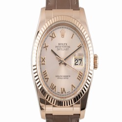 Rolex Datejust 36 Mens watch Unisex Red gold Automatic 116135
