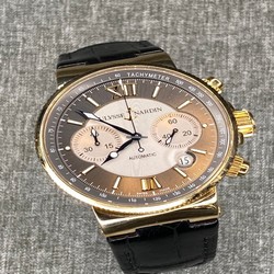 Ulysse Nardin Marine Chronograph Mens watch Unisex Automatic Rose gold 356-66 319
