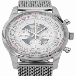 Breitling Transocean Chronograph Unitime Mens watch Unisex Automatic Steel AB0510U0.A732.152A
