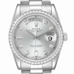 Rolex Day-Date 36 Mens watch Unisex Platinum Automatic 118346