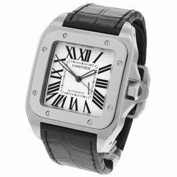 Cartier Santos 100 Mens watch Unisex Automatic Steel W20073X8