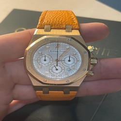 Audemars Piguet Royal Oak Chronograph Mens watch Unisex Automatic Rose gold F 71557