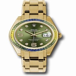 Rolex Pearlmaster Mens watch Unisex Yellow gold Automatic 86348SABLV