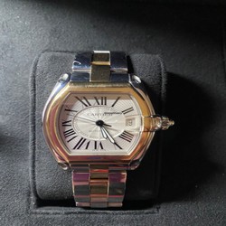 Cartier Roadster Mens watch Unisex Automatic Gold Steel w62031y4