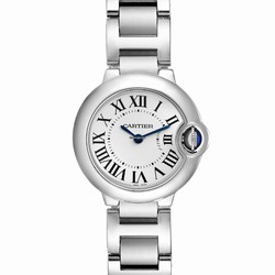 Cartier Ballon Bleu 28mm Womens watch Quartz Steel W69010Z4