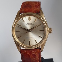Rolex Oyster Perpetual 34 Mens watch Unisex Yellow gold Automatic 1005