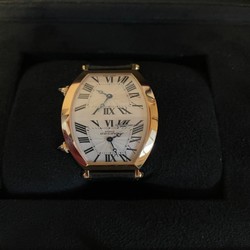 Cartier Tonneau Mens watch Unisex Manual winding Rose gold Cartier 2805 CPCP