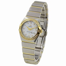 Omega Constellation Quartz Womens watch Quartz Gold Steel 123.25.24.60.55.010