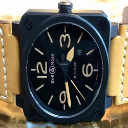 Bell & Ross BR 03 Mens watch Unisex Automatic Steel BR-03-92