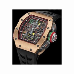 Richard Mille Mens watch Unisex Automatic Rose gold RM-01
