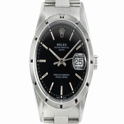 Rolex Oyster Perpetual Date Mens watch Unisex Steel Automatic 15010