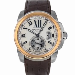Cartier Calibre de Cartier Mens watch Unisex Automatic Gold Steel W7100039  3389