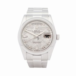 Rolex Day-Date 36 Mens watch Unisex Platinum Automatic 118206