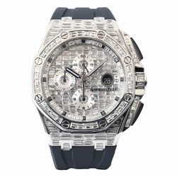 Audemars Piguet Royal Oak Offshore Chronograph Mens watch Unisex Automatic White gold 26400SO.OO.A002CA.01-CASE-PAVE