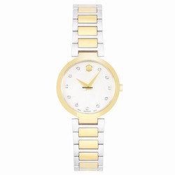 Movado Womens watch Quartz Gold Steel 607103
