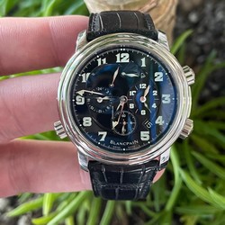 Blancpain Leman Reveil GMT Mens watch Unisex Automatic Steel 2041-1130M-53B
