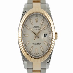 Rolex Datejust II Mens watch Unisex Gold Steel Automatic 116333