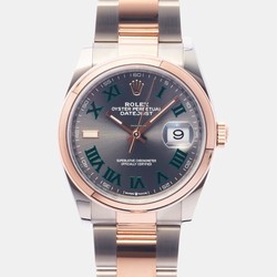 Rolex Datejust 36 Mens watch Unisex Gold Steel Automatic 126201