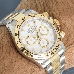Rolex Daytona Mens watch Unisex Gold Steel Automatic 116503