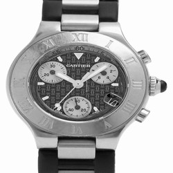 Cartier 21 Chronoscaph Mens watch Unisex Quartz Steel 2996