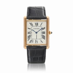 Cartier Tank Mens watch Unisex Manual winding Rose gold 3280