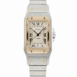 Cartier Santos Galbee Mens watch Unisex Quartz Gold Steel 187901