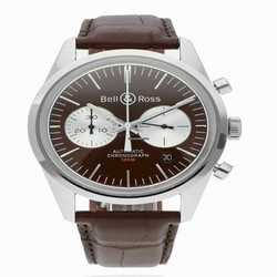 Bell & Ross Vintage Automatic Steel BRG126-BRN-ST SCR