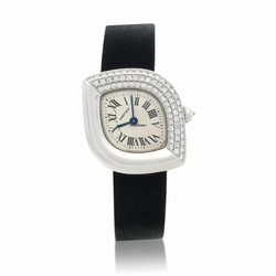 Cartier Mens watch Unisex Quartz White gold 2359