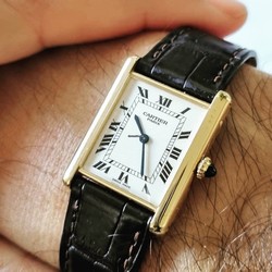 Cartier Tank Louis Cartier Mens watch Unisex Manual winding Yellow gold 1600B