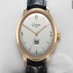 Glashtte Original Sixties Panorama Date Mens watch Unisex Automatic Rose gold 2-39-47-01-01-04