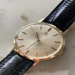 Omega Mens watch Unisex Manual winding Yellow gold 14 k gold 34mm dress watches