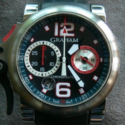 Graham Chronofighter R.A.C. Mens watch Unisex Automatic Steel 2TRAS.