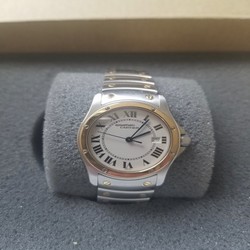 Cartier Santos Womens watch Quartz Gold Steel 1551