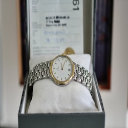 Omega De Ville Mens watch Unisex Quartz Gold Steel Vintage Deville