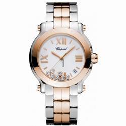 Chopard Happy Sport Womens watch Quartz Gold Steel 278488-9002