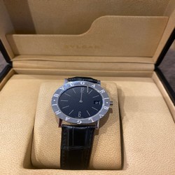Bulgari Mens watch Unisex Quartz White gold L057