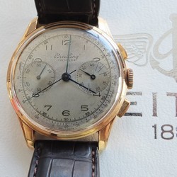 Breitling Mens watch Unisex Manual winding Rose gold 782