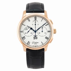 Glashtte Original Senator Chronograph Panorama Date Mens watch Unisex Automatic Red gold 1-37-01-01-05-30 or 37-01-01-05-30