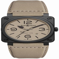 Bell & Ross BR 03 Mens watch Unisex Automatic Ceramic BR0392-DESERT-CE