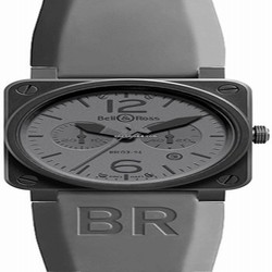 Bell & Ross BR 03-94 Chronographe Mens watch Unisex Automatic Steel BR03-94Commando