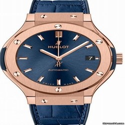 Hublot Classic Fusion Blue Mens watch Unisex Automatic Rose gold 565.OX.7180.LR