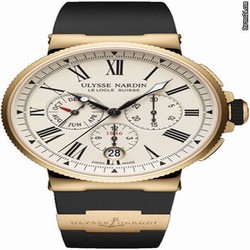 Ulysse Nardin Marine Chronograph Mens watch Unisex Automatic Rose gold 1532-150-3-40