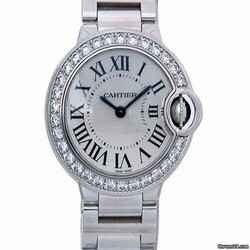 Cartier Ballon Bleu 28mm Womens watch Quartz White gold WE9003Z3
