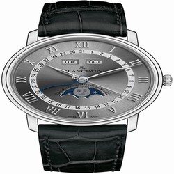 Blancpain Villeret Quantieme Complet Mens watch Unisex Automatic Steel 6654-1113-55b