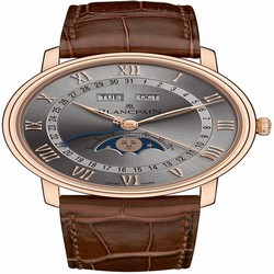 Blancpain Villeret Quantieme Complet Mens watch Unisex Automatic Rose gold 6654-3613-55b