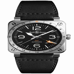 Bell & Ross BR 03 Mens watch Unisex Automatic Steel BR0393-GMT-ST SCA
