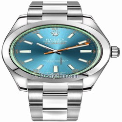 Rolex Milgauss Mens watch Unisex Steel Automatic 116400gv Blue